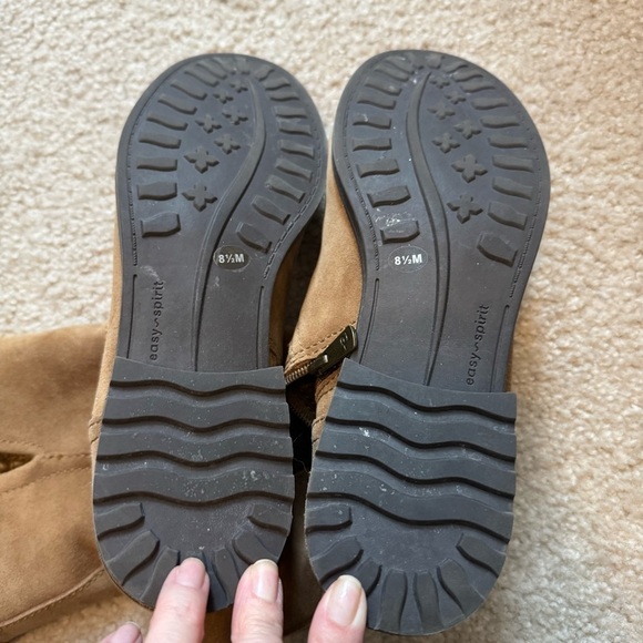 Easy Spirit Sherpa Lined Suede Ankle Booties - Picture 5 of 7